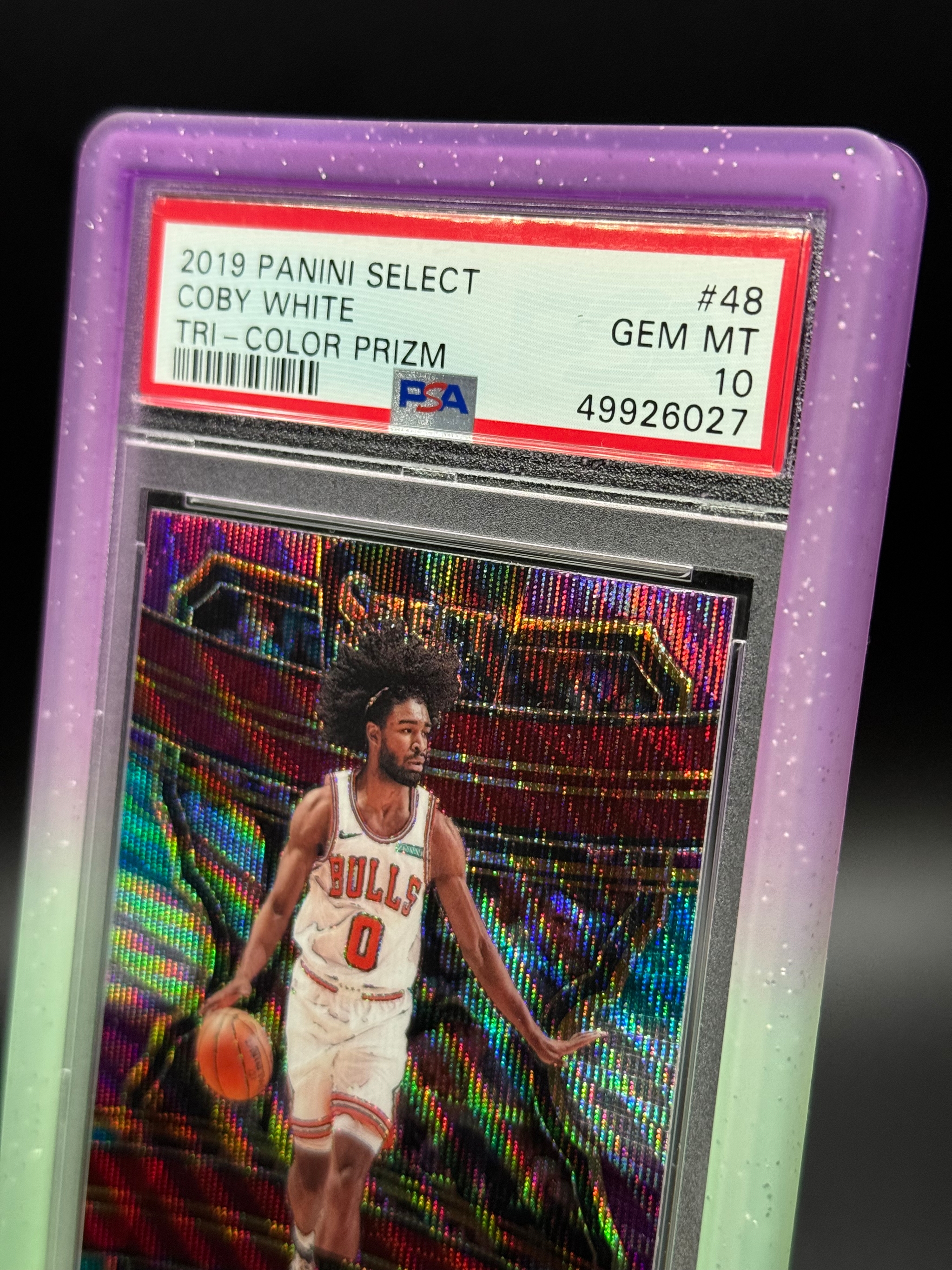 2019 Panini Select #48 Coby White Tri-Color Prizm Rookie Card