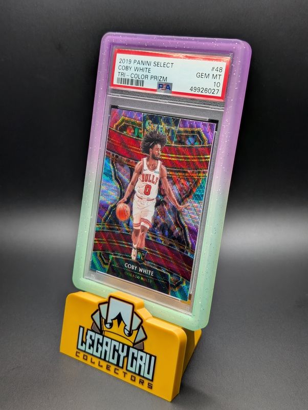 2019 Panini Select #48 Coby White Tri-Color Prizm Rookie Card