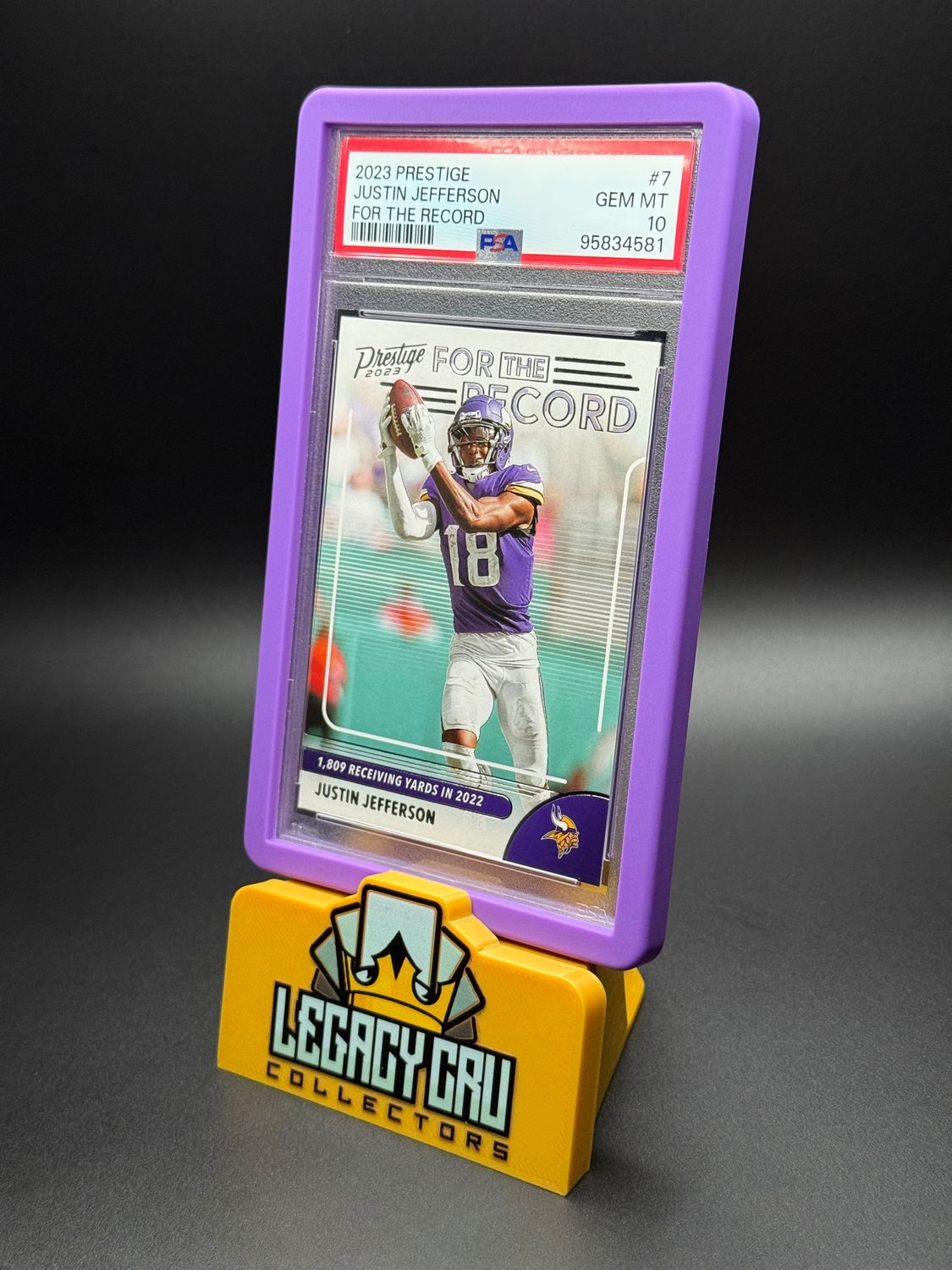 2023 Panini Prestige For The Record #7 Justin Jefferson