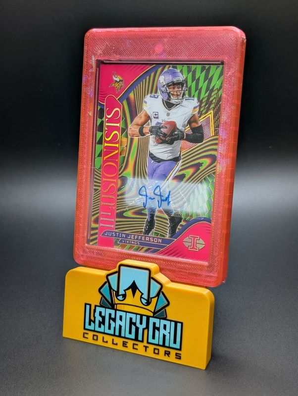 2024 Panini Justin Jefferson Auto Pink Illusionsts /50