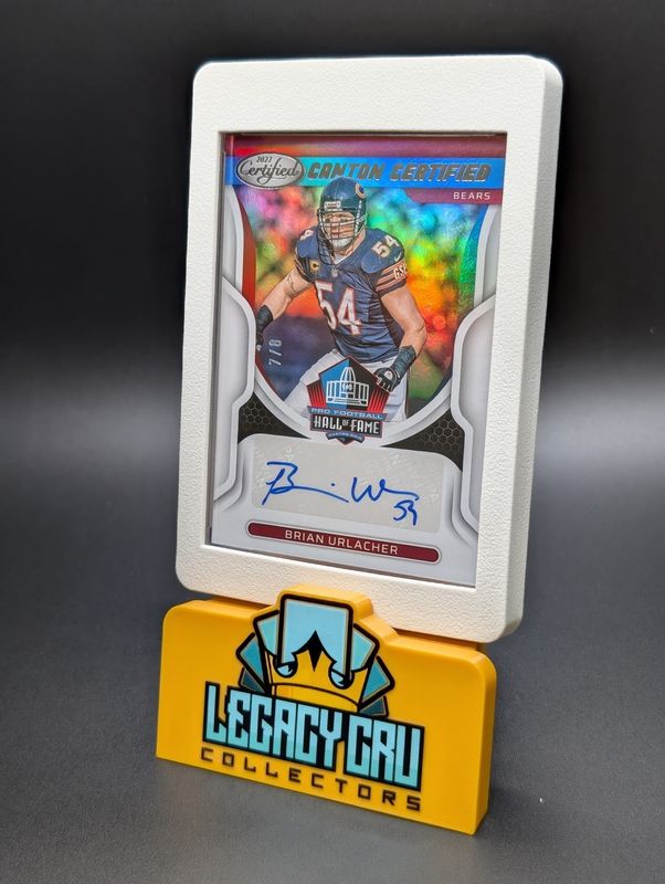 2022 Panini Certified BRIAN  URLACHER Hall Of Fame AUTO /8
