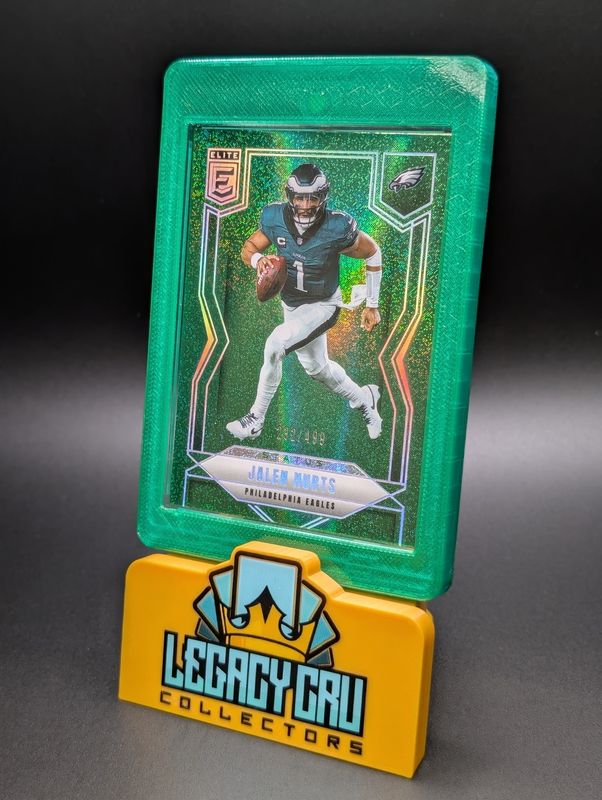 2025 Panini Donruss Elite Football Jalen Hurts Green Status Sparkle /499