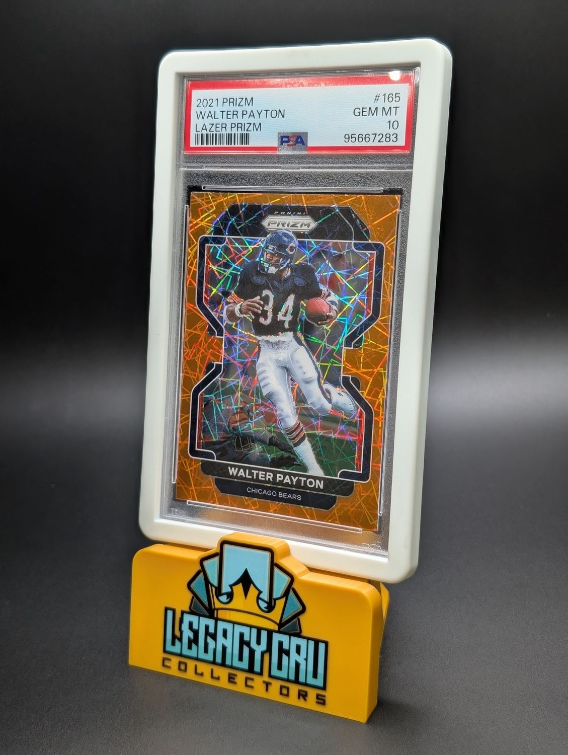 2021 Prizm Walter Payton Lazer Prizm  PSA 10