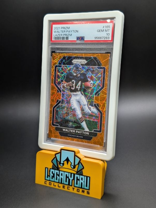 2021 Prizm Walter Payton Lazer Prizm  PSA 10