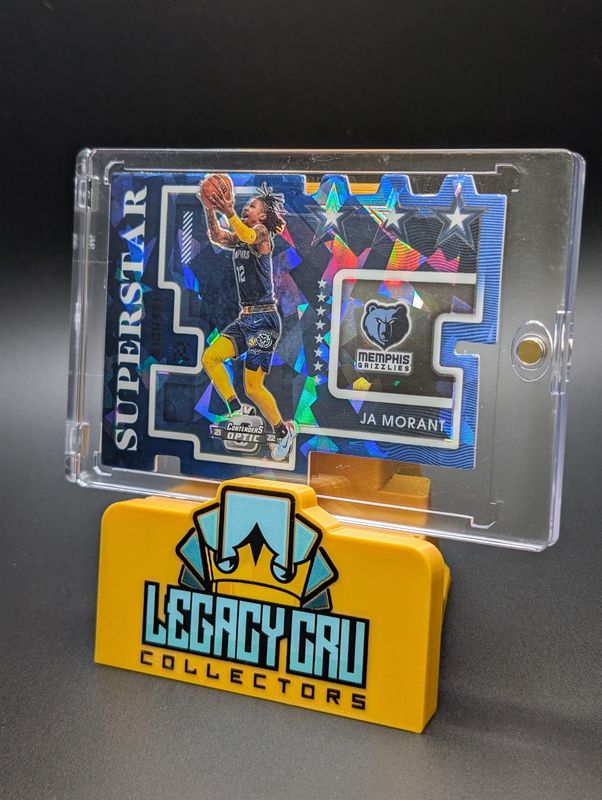 2021-22 Contenders Optic Ja Morant Blue Prizm Superstars /75