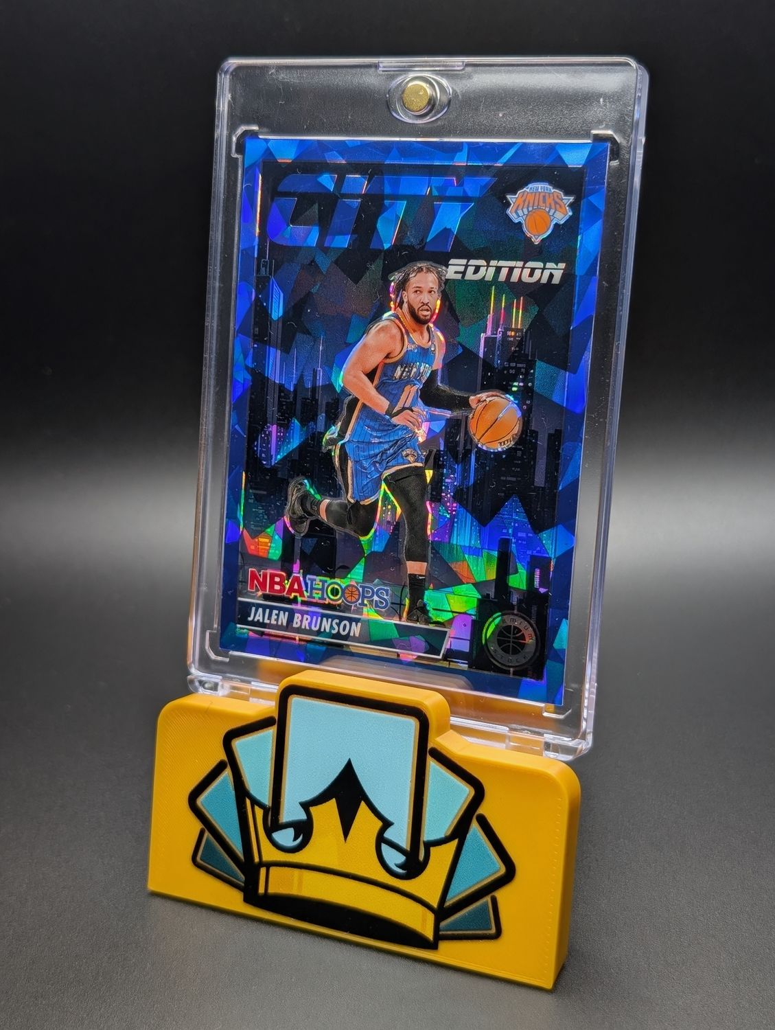 2023-24 Panini Nba Hoops Premium Stock City Edition Jalen Brunson Blue Ice /99