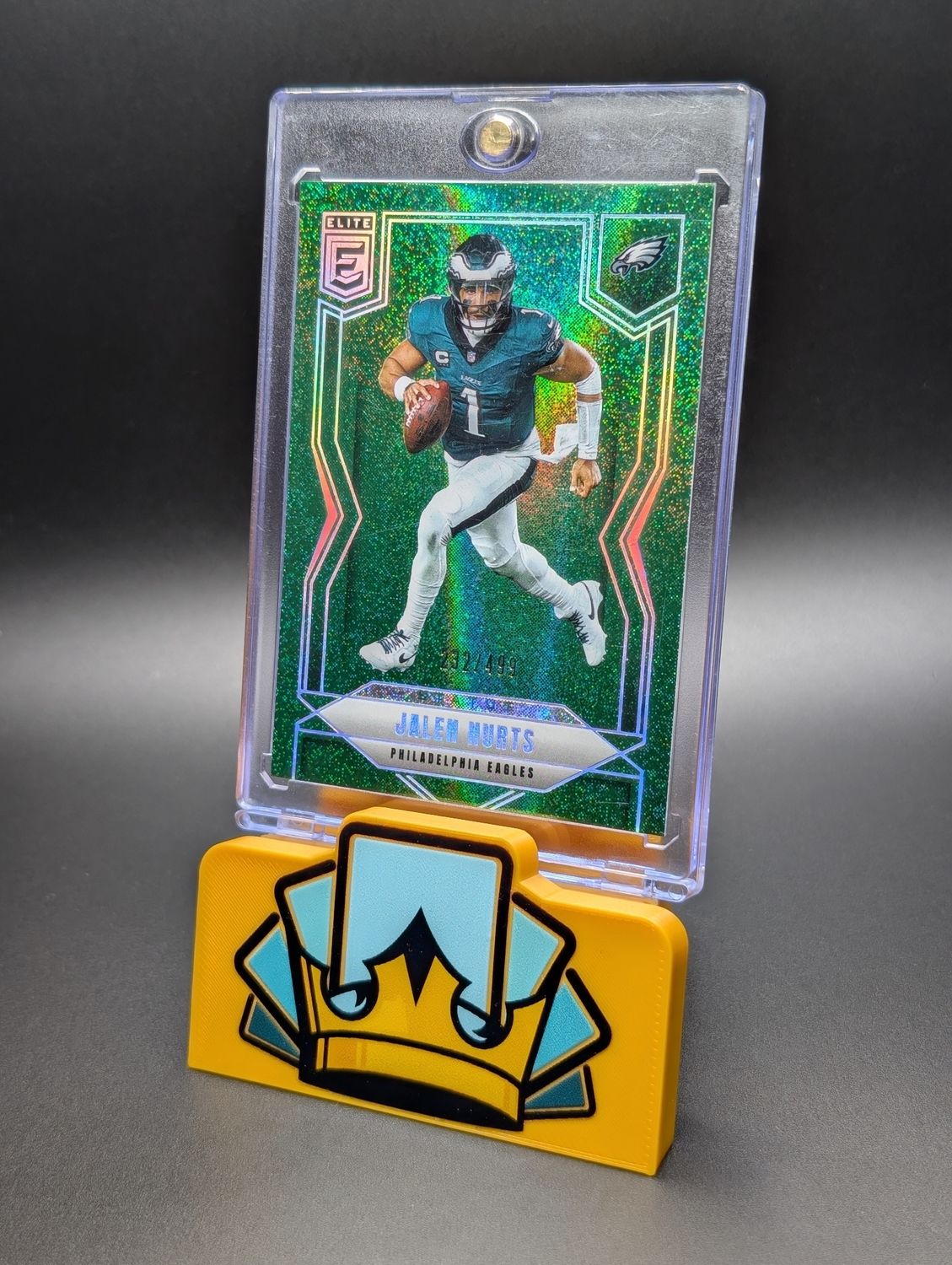2025 Donruss Elite Status Green Sparkle Jalen Hurts /499