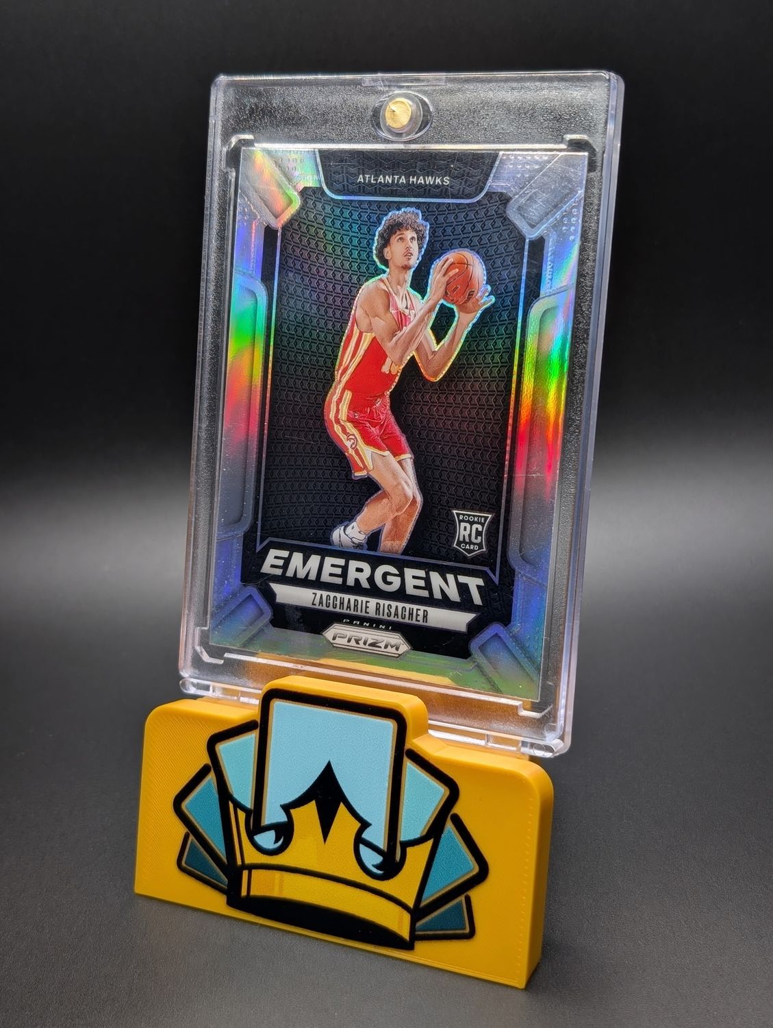 2024-25 Panini Prizm Zaccharie Risacher Emergent Silver Prizm (RC)