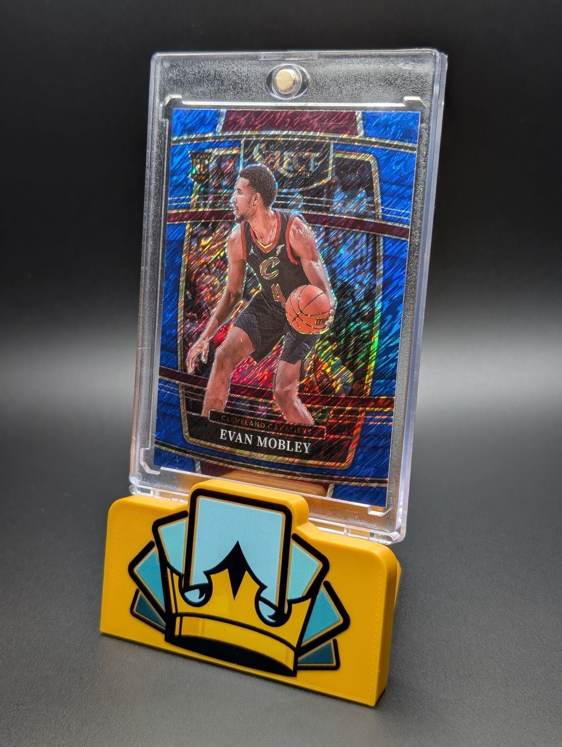 2021-22 Panini Select - Concourse Evan Mobley #5 Blue Shimmer Prizm (RC)
