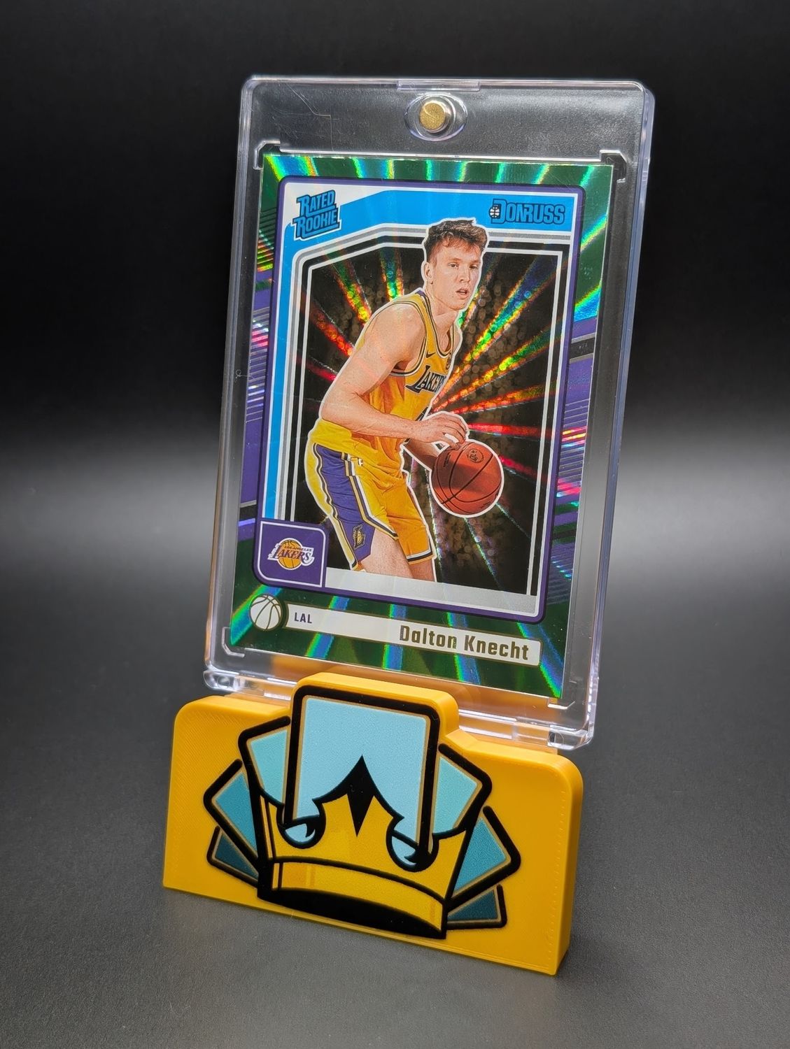 2024-25 Panini Donruss - Rated Rookie Dalton Knecht #227 Holo Green Laser (RC)