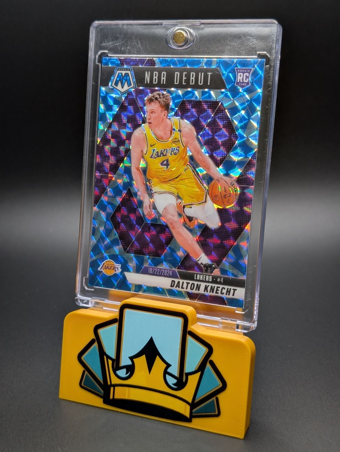 2024-25 Panini Mosaic - NBA Debut Dalton Knecht #264 Reactive Blue Mosaic Prizm