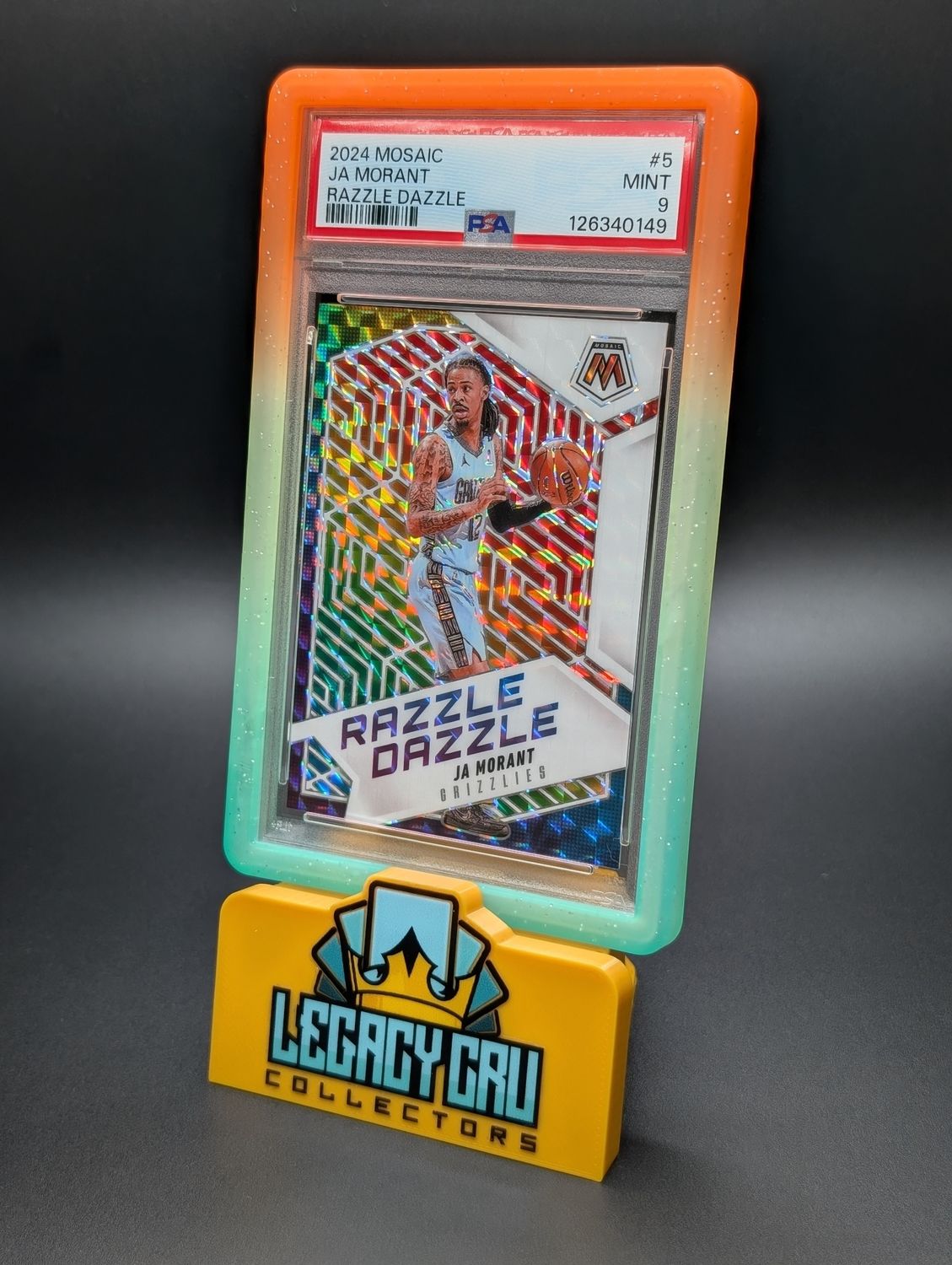 2024 PANINI MOSAIC RAZZLE DAZZLE #5 JA MORANT PSA 10