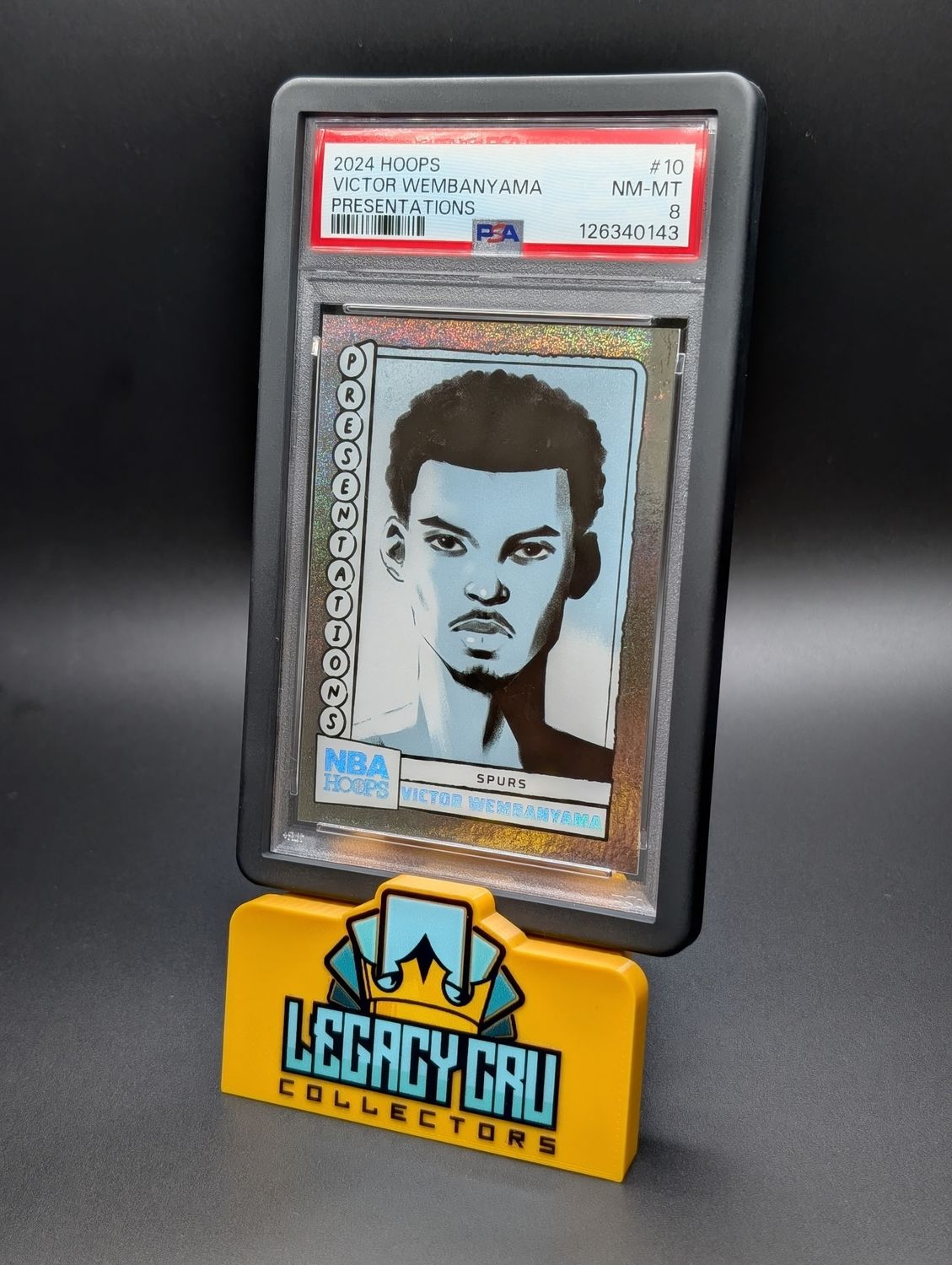 2024 PANINI NBA HOOPS PRESENTATIONS #10 VICTOR WEMBANYAMA PSA 8