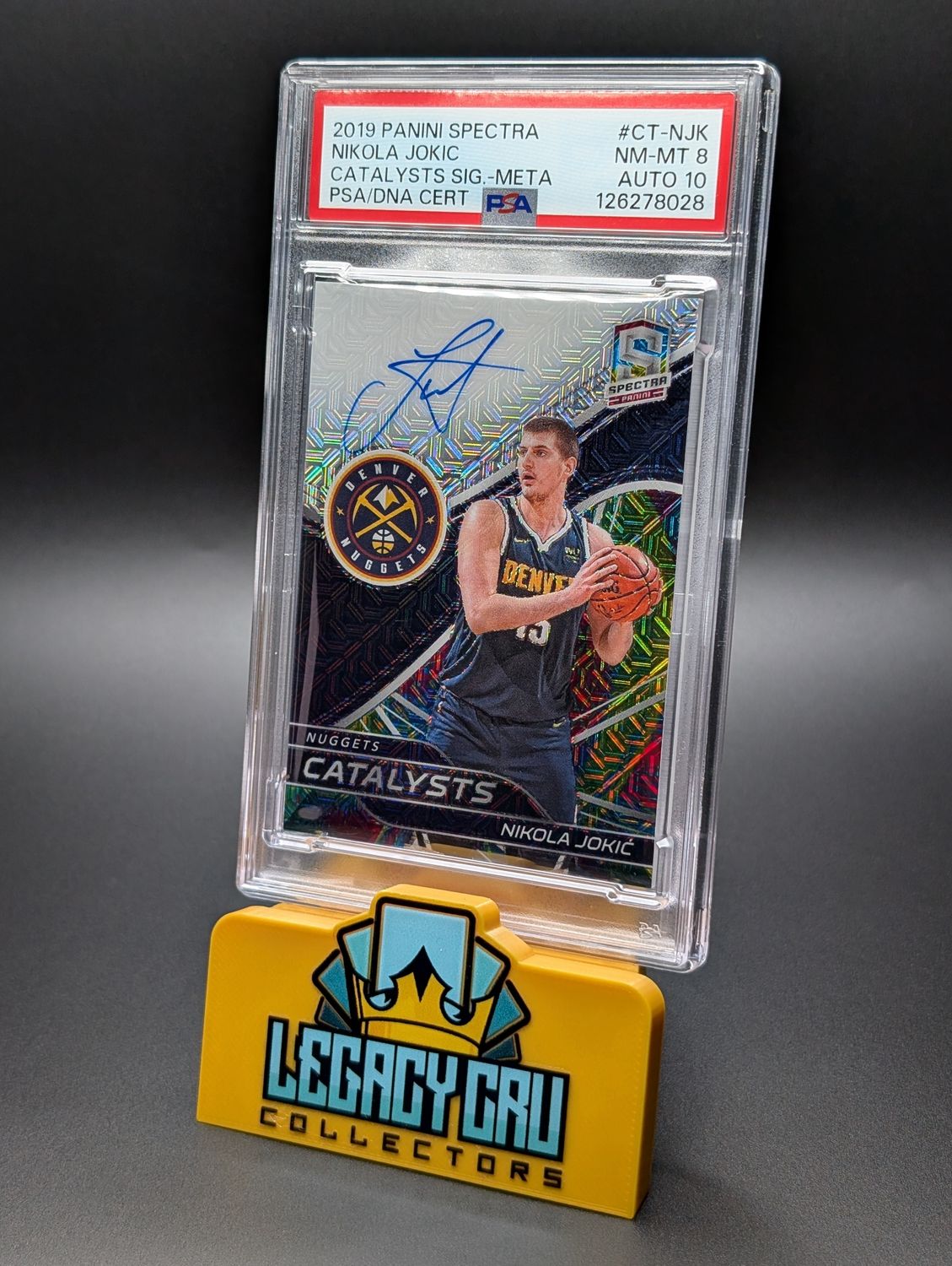 2019-20 Panini Spectra Nikola Jokic Catalysts Auto Meta /25