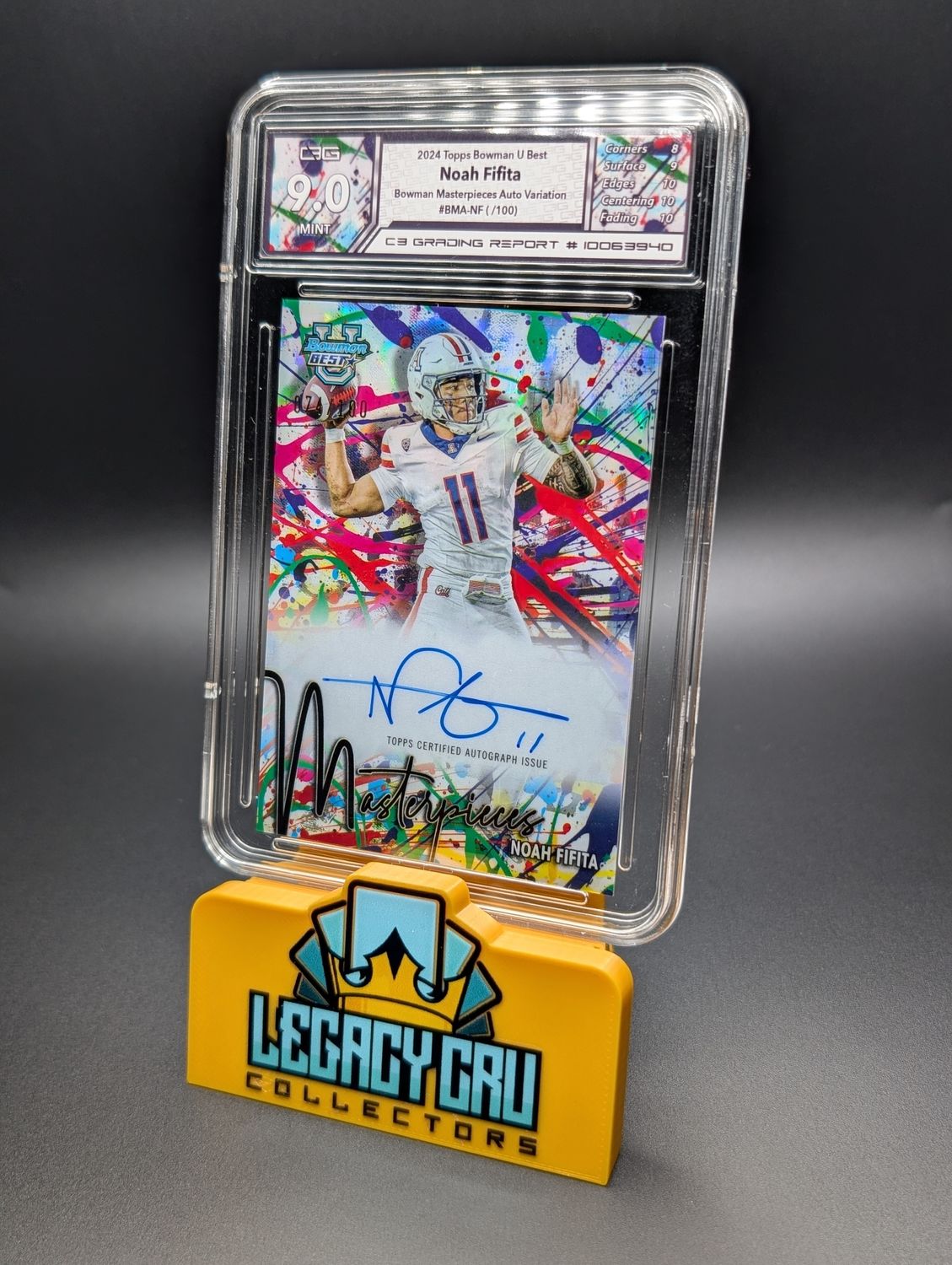 2024 Topps Bowman U best Bowman masterpieces Auto /100 C3 9 2024 Topps Bowman U best Bowman masterpieces Auto /100 C3 9