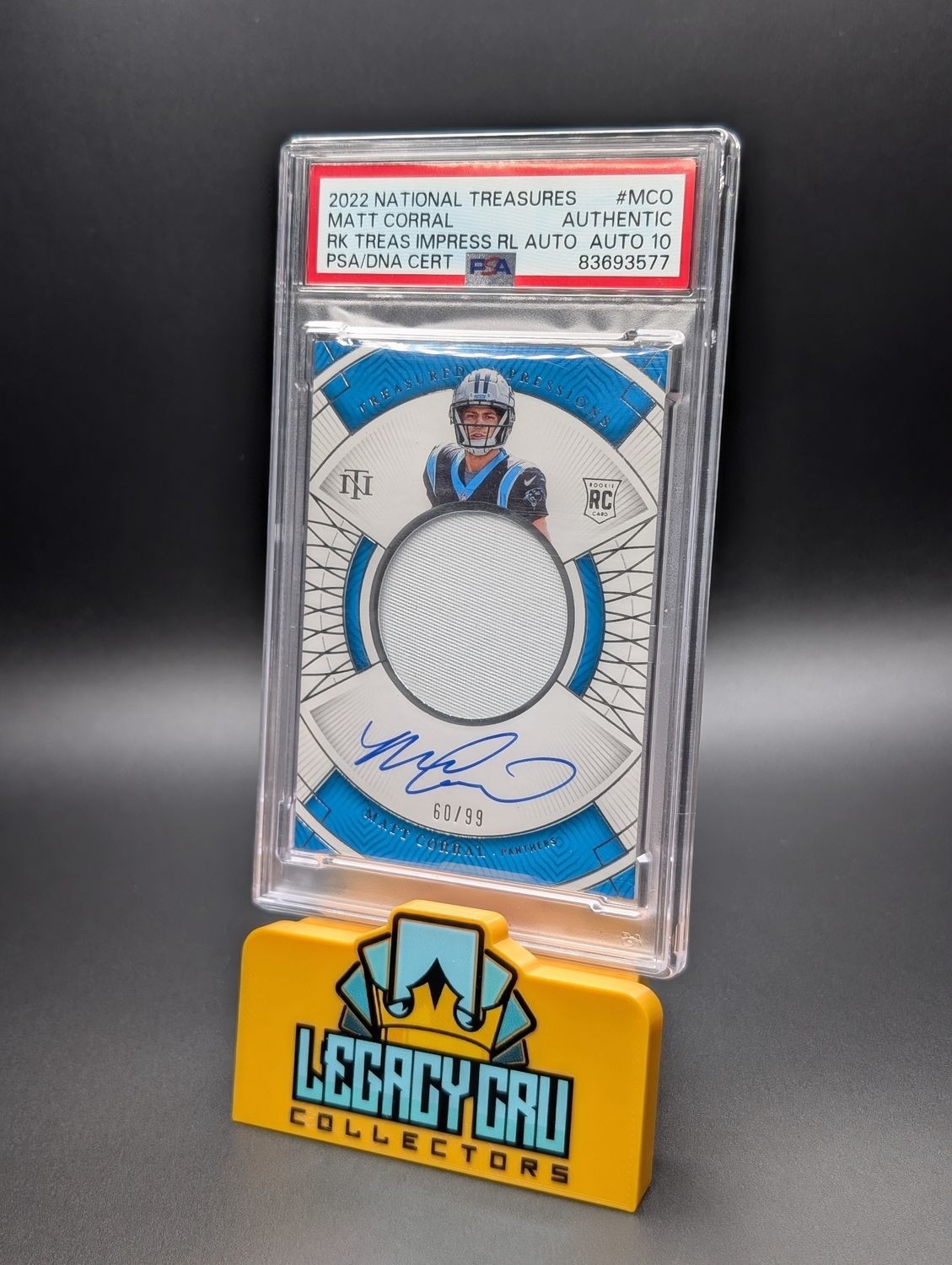 2022 Panini National Treasures Rookie Treasured Impressions Relic Autograph Matt Corral Rookie Treas Impress RLAuto 2022 Panini National Treasures Rookie Treasured Impressions Relic Autograph Matt Corral Rookie Treas Impress RLAuto