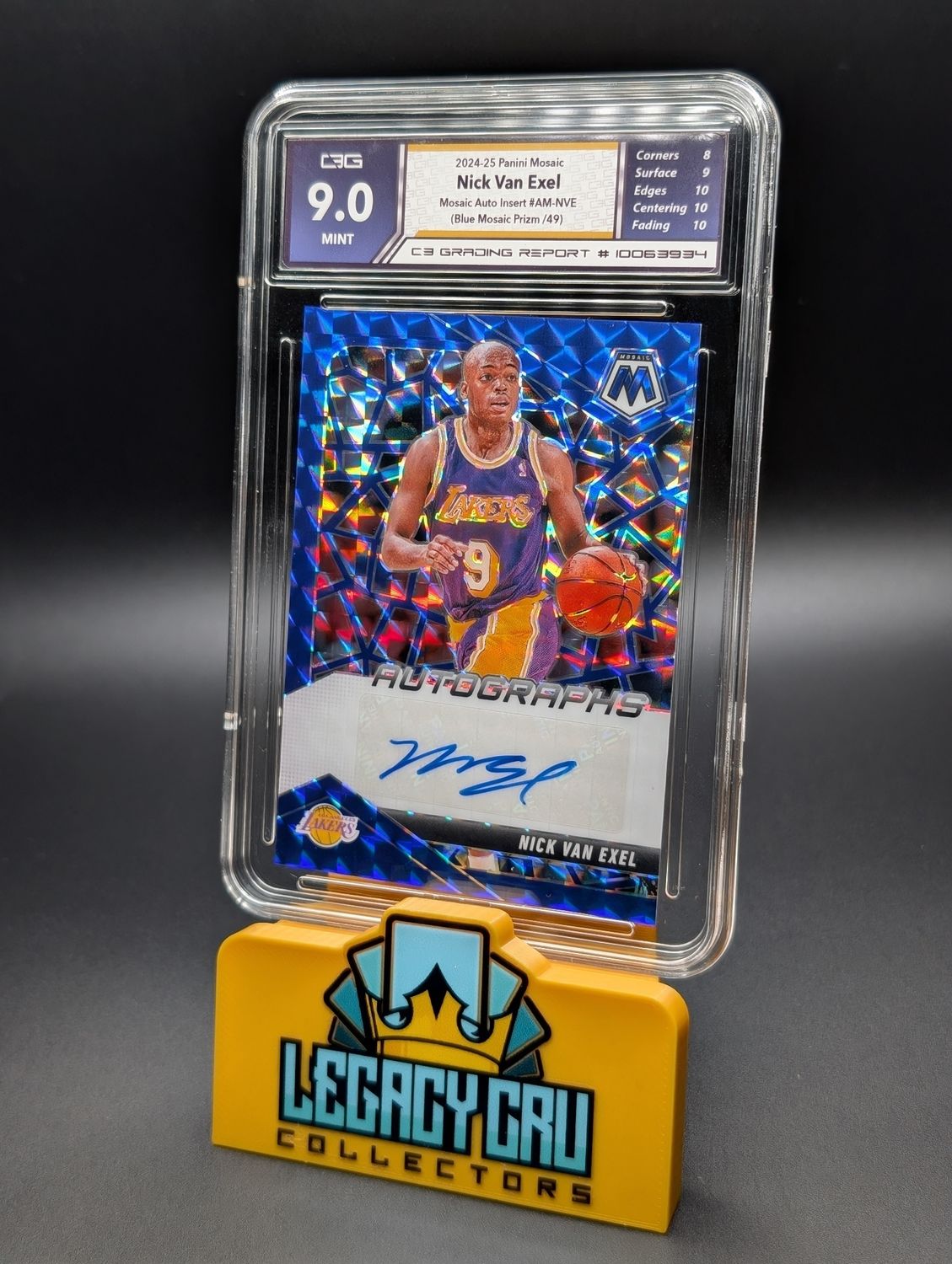 2024-25 Mosaic Nick Van Exel Auto Blue Mosaic /49 C3 9.0 MINT 2024-25 Mosaic Nick Van Exel Auto Blue Mosaic /49 C3 9.0 MINT