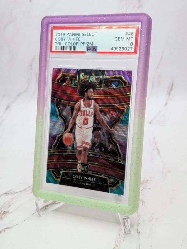 2019 Panini Select #48 Coby White Tri-Color Prizm Rookie Card