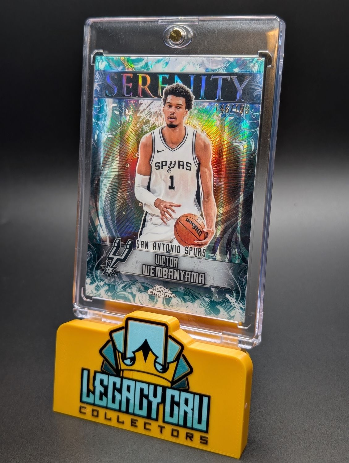 VICTOR WEMBANYAMA 2025-26 TOPPS CHROME SERENITY REFRACTOR 146/199