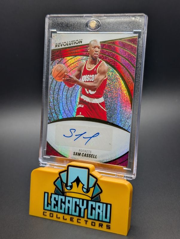 2022-23 Panini Revolution - Autographs Sam Cassell #A-SAM Fractal (AU)