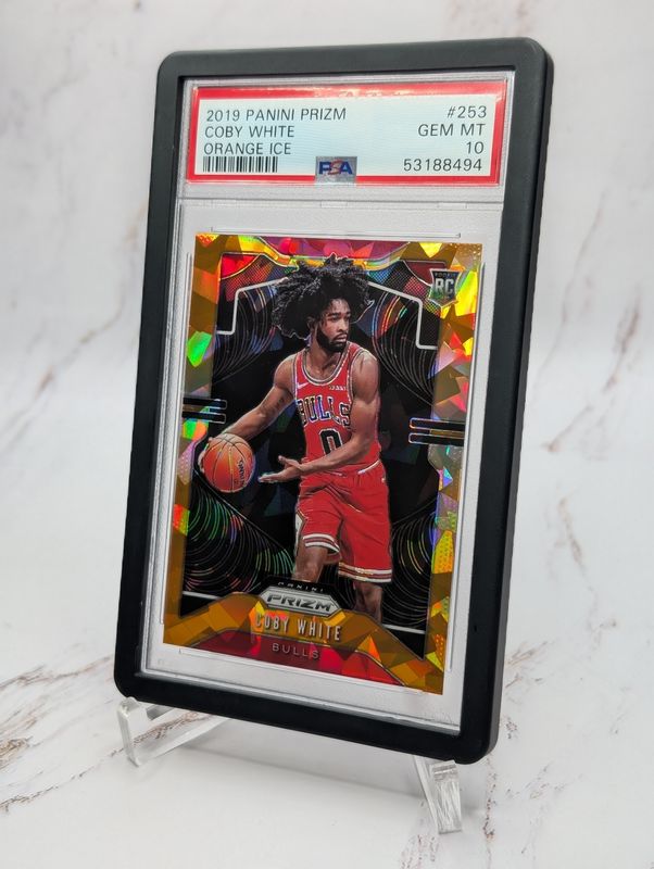 2019 Panini Prizm Coby White Orange Ice Rookie PSA 10 Gem Mint