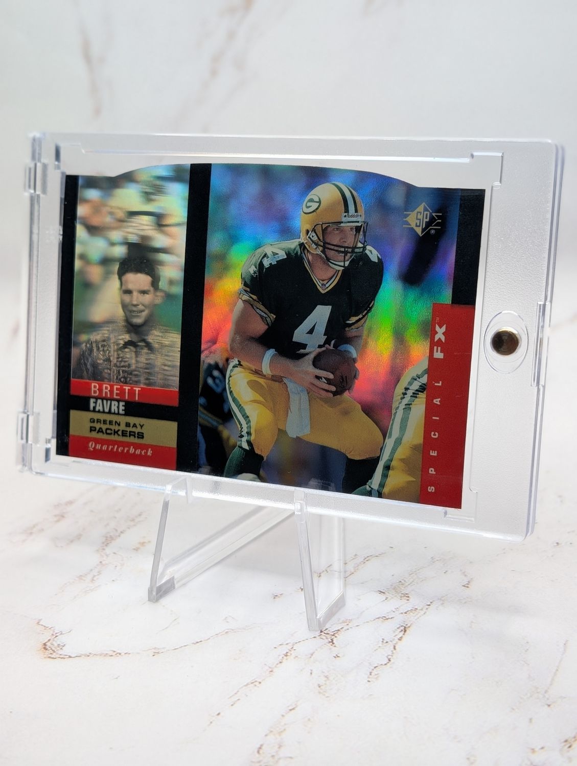 1995 Upper Deck SP Holoviews Die Cut #36 Brett Favre