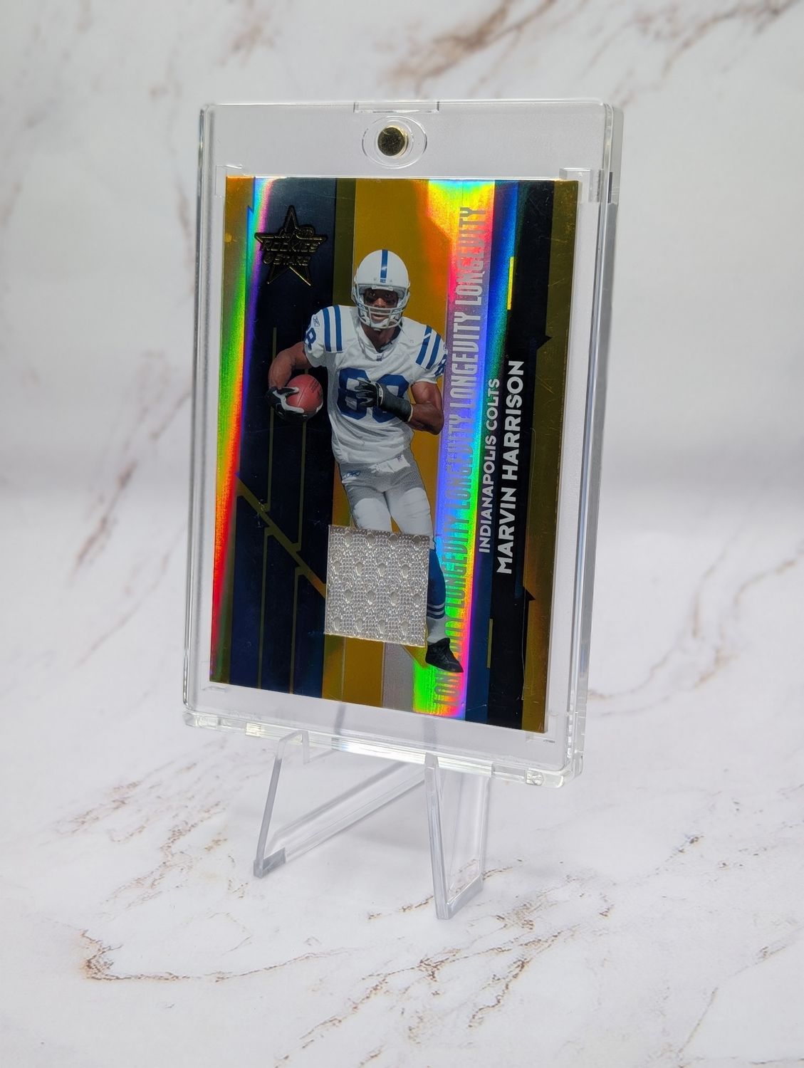 2006 Donruss Playoff Marvin Harrison  Longevity rookies And Stars GW Patch /250