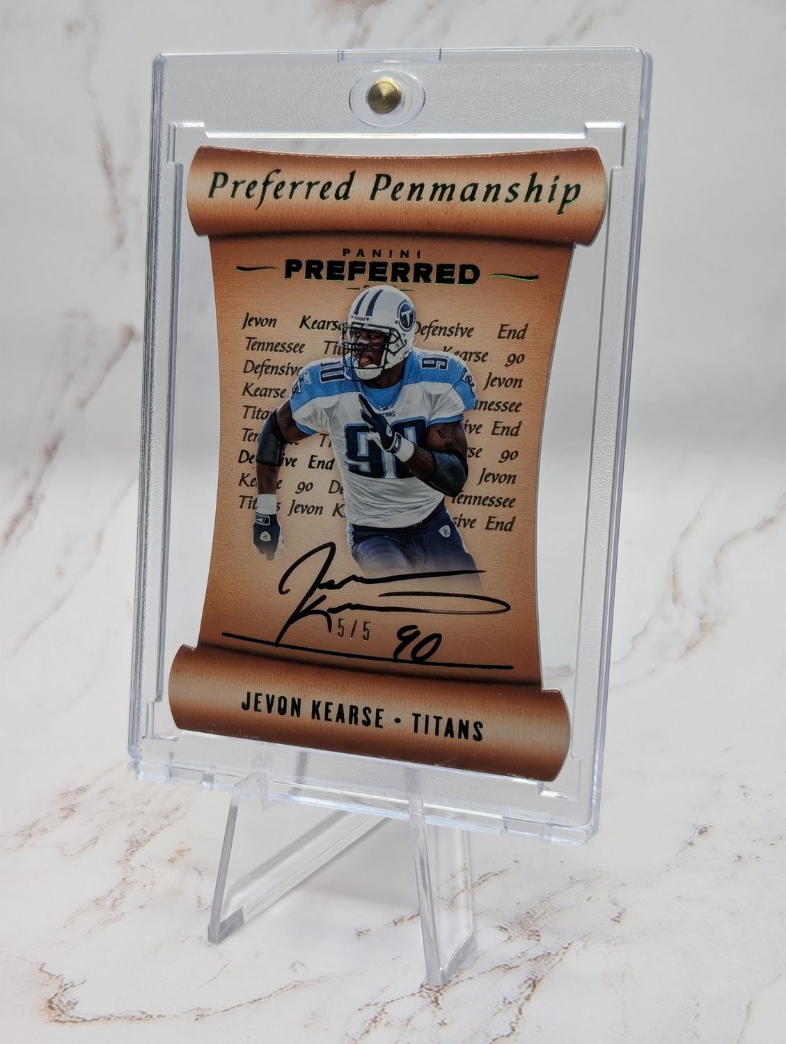 2017 Panini Preferred Preferred Penmanship Jevon Kearse #137 Green /5 (AU)