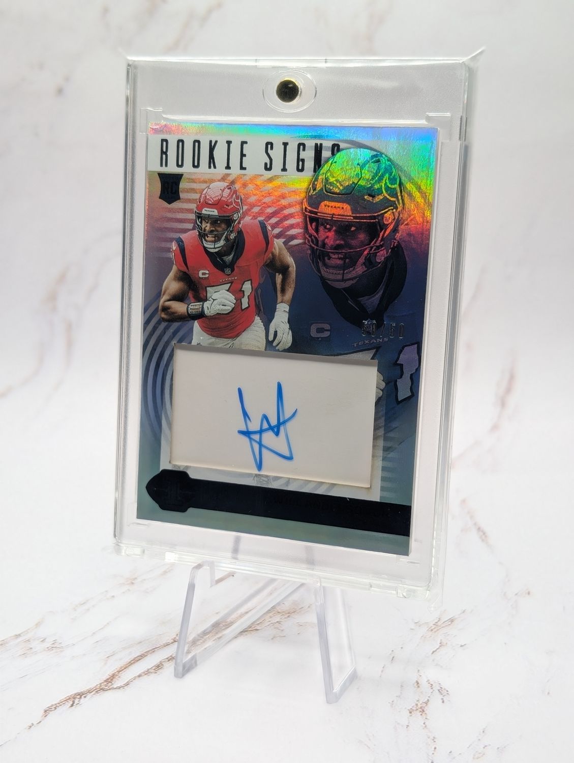 2023 Panini Illusions Football Will Anderson Rookie Signs Auto /50 2023 Panini Illusions Football Will Anderson Rookie Signs Auto /50