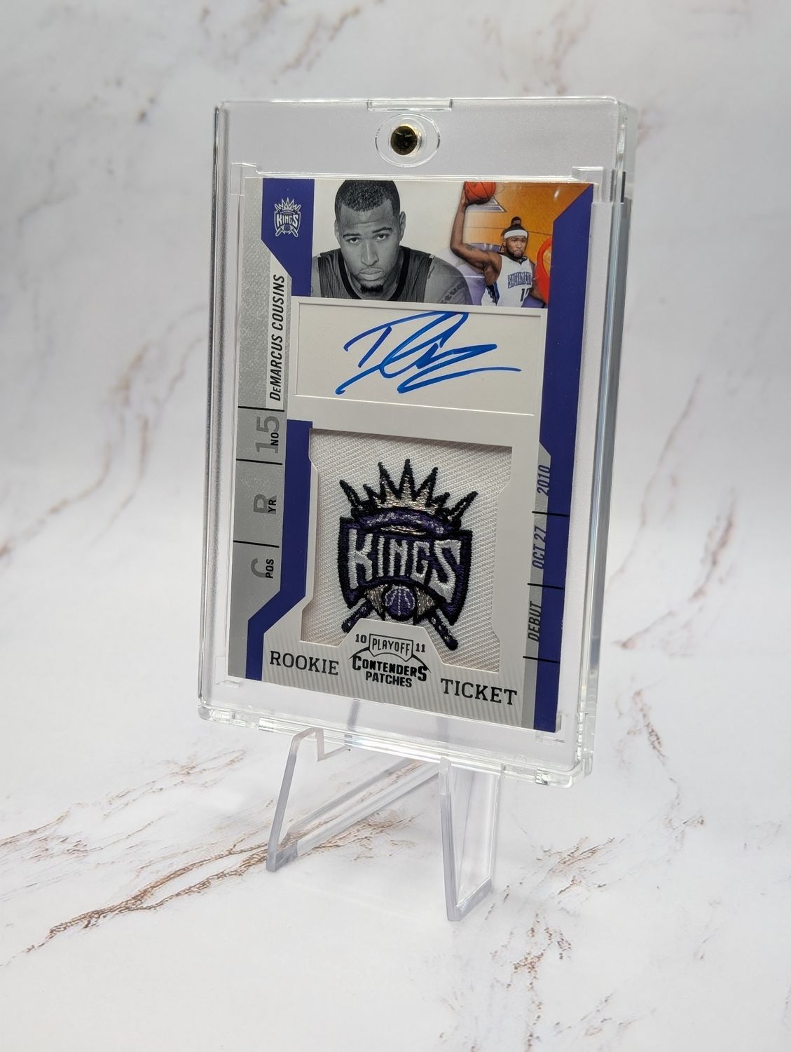 2010-11 Playoff2010-11 Panini Playoff Rookie Ticket Rookie Patch Auto Demarcus Cousins