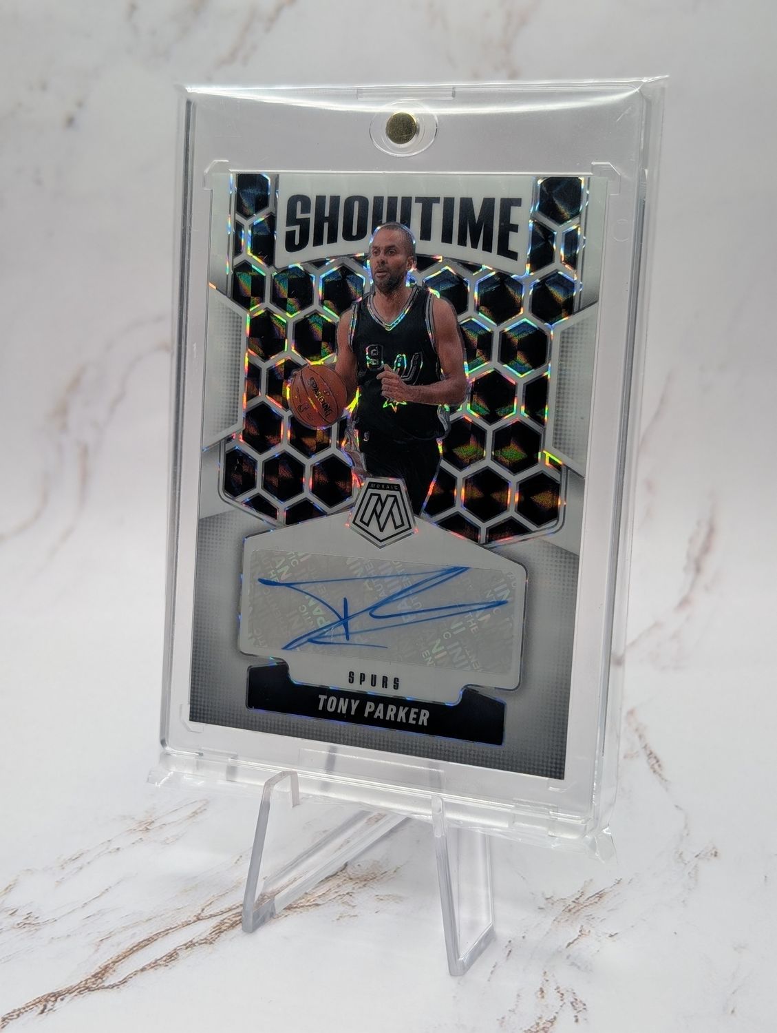 2024-25 Panini Mosaic Basketball Tony Parker Showtime White Mosaic /25 2024-25 Panini Mosaic Basketball Tony Parker Showtime White Mosaic /25