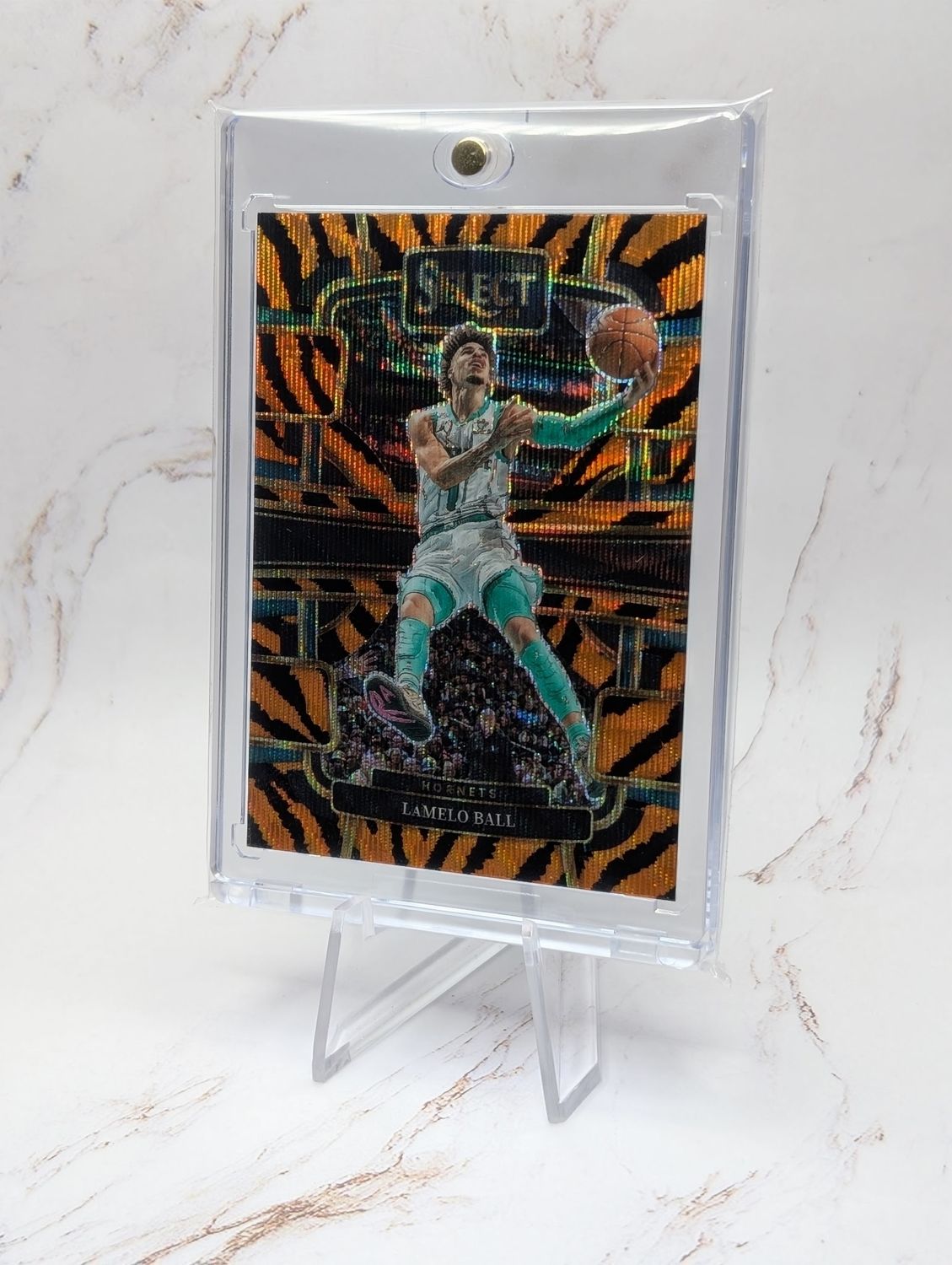 2023-24 Panini Select - Concourse LaMelo Ball #53 Tiger Stripes Prizm 2023-24 Panini Select - Concourse LaMelo Ball #53 Tiger Stripes Prizm