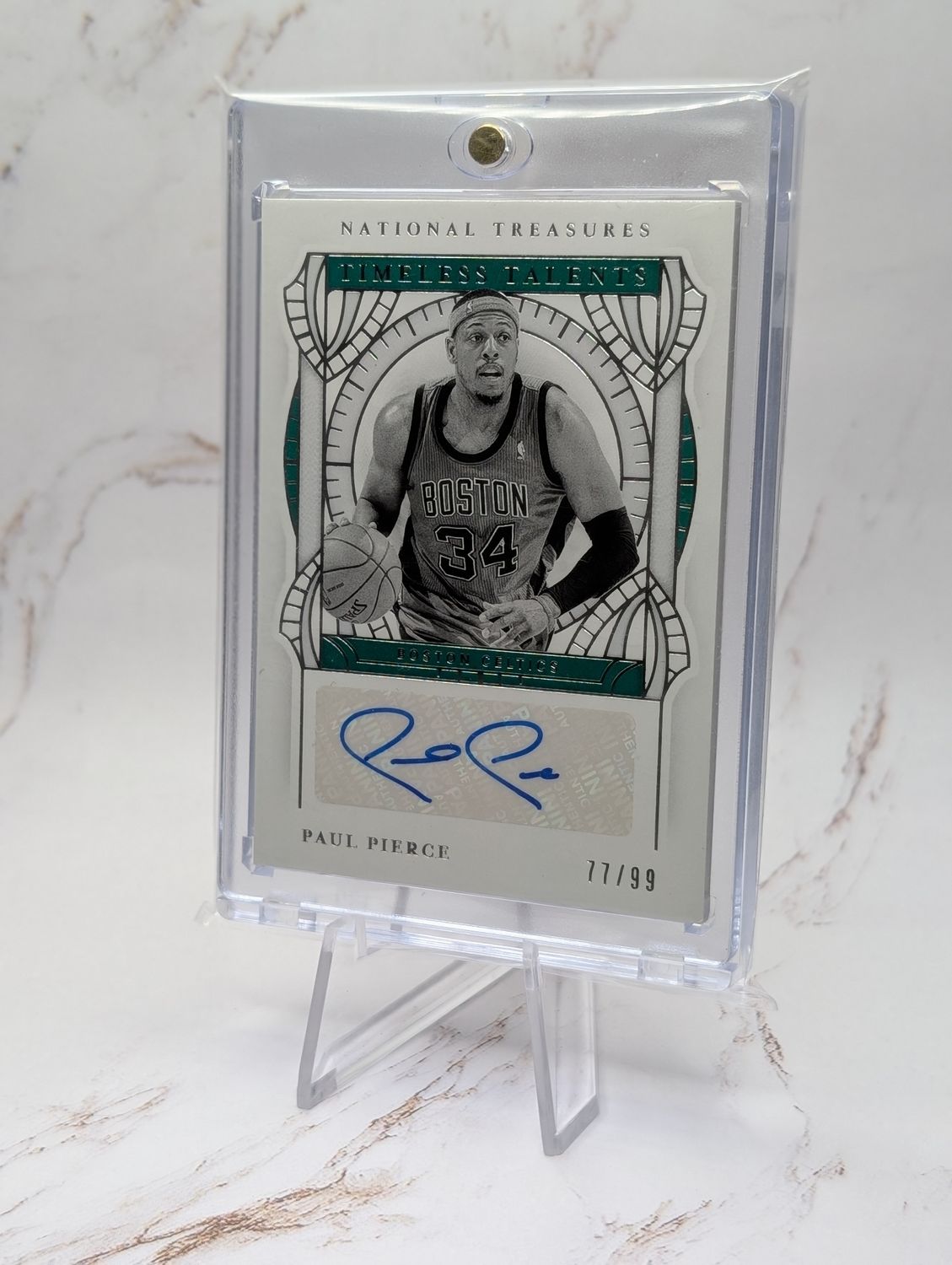 2020-21 Panini National Treasures - Timeless Talents Signatures Paul Pierce /99