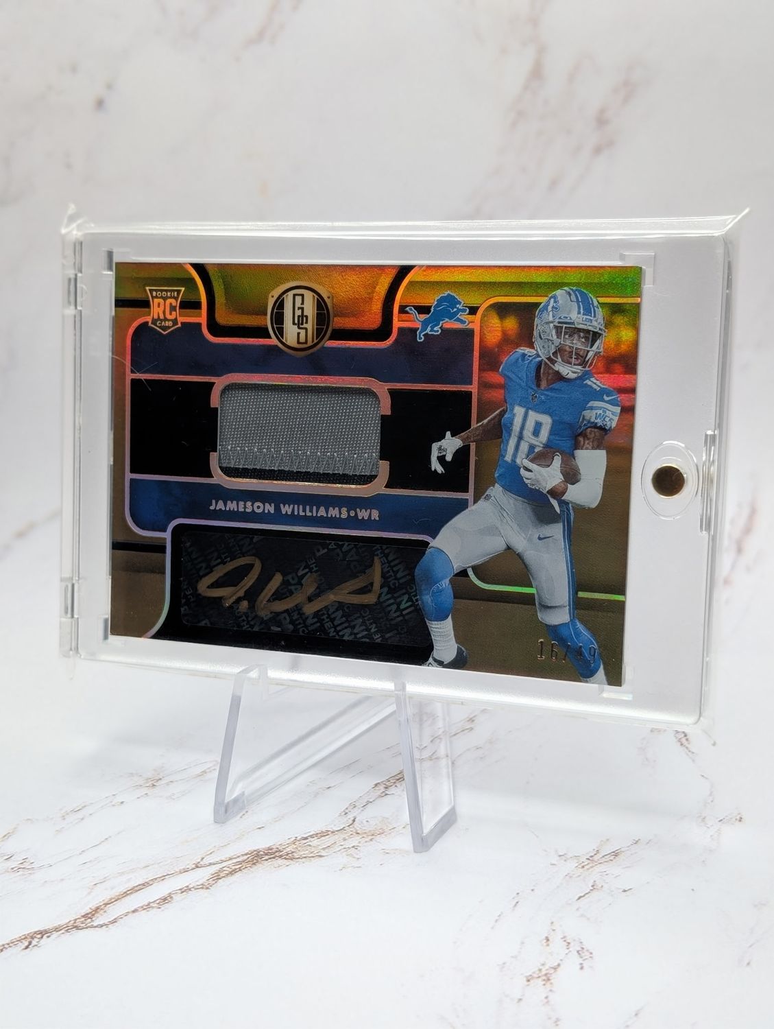 2022 Panini Gold Standard - Rookie Jersey Autographs Jameson Williams #/49 RC