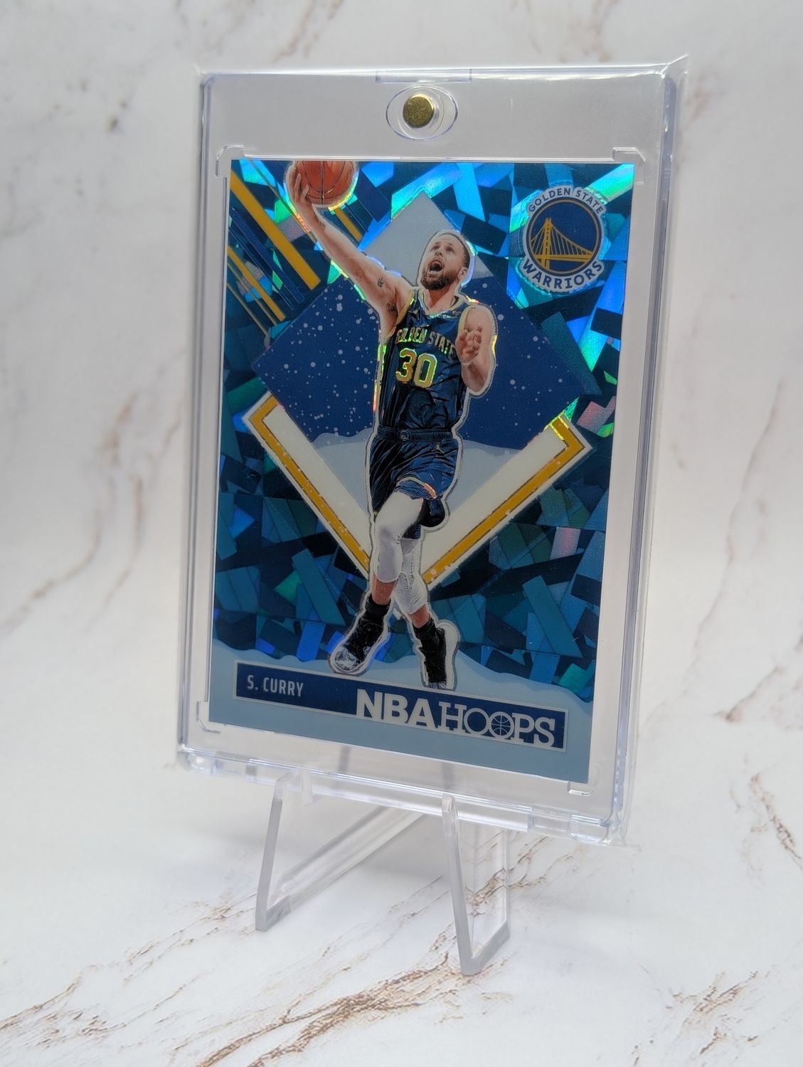 2024-25 Panini NBA HOOPS HOOPS Tribute Stephen Curry #282 Holo Blue Ice /88 2024-25 Panini NBA HOOPS HOOPS Tribute Stephen Curry #282 Holo Blue Ice /88
