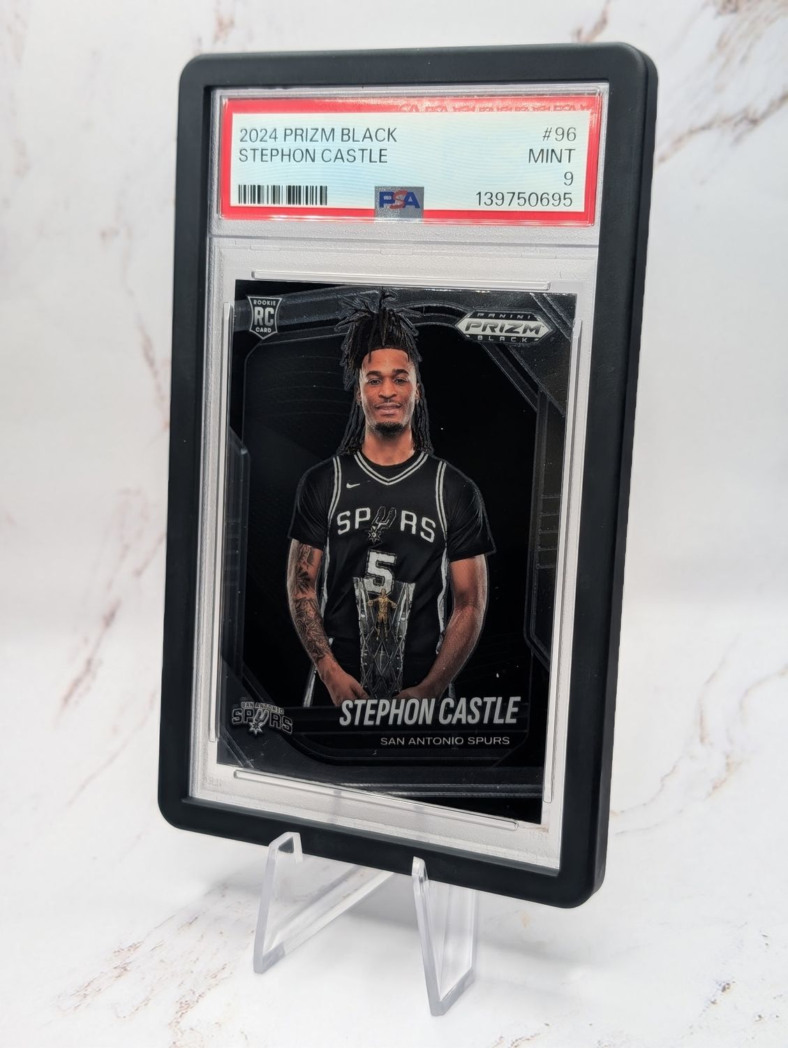2024 Panini Prizm Black Stephon Castle PSA MINT 9