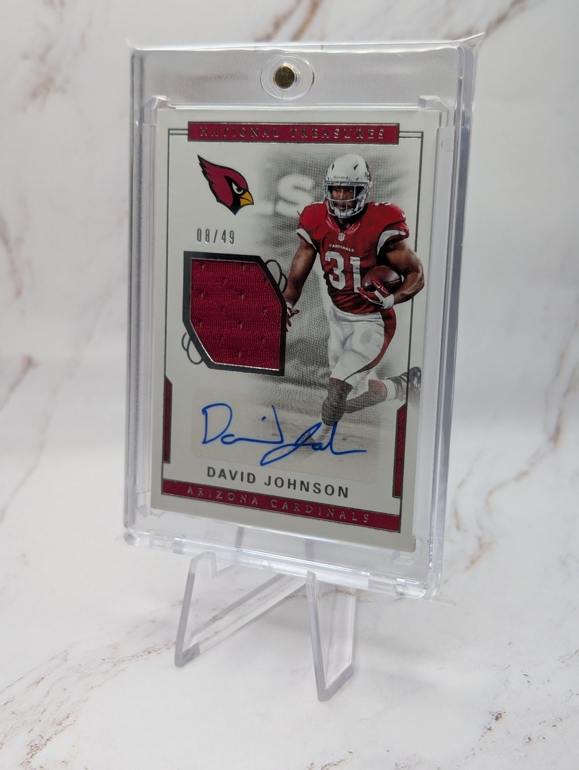 Panini National Treasures 2016 David Johnson Cardinals Patch Auto NFL/49 Panini National Treasures 2016 David Johnson Cardinals Patch Auto NFL/49
