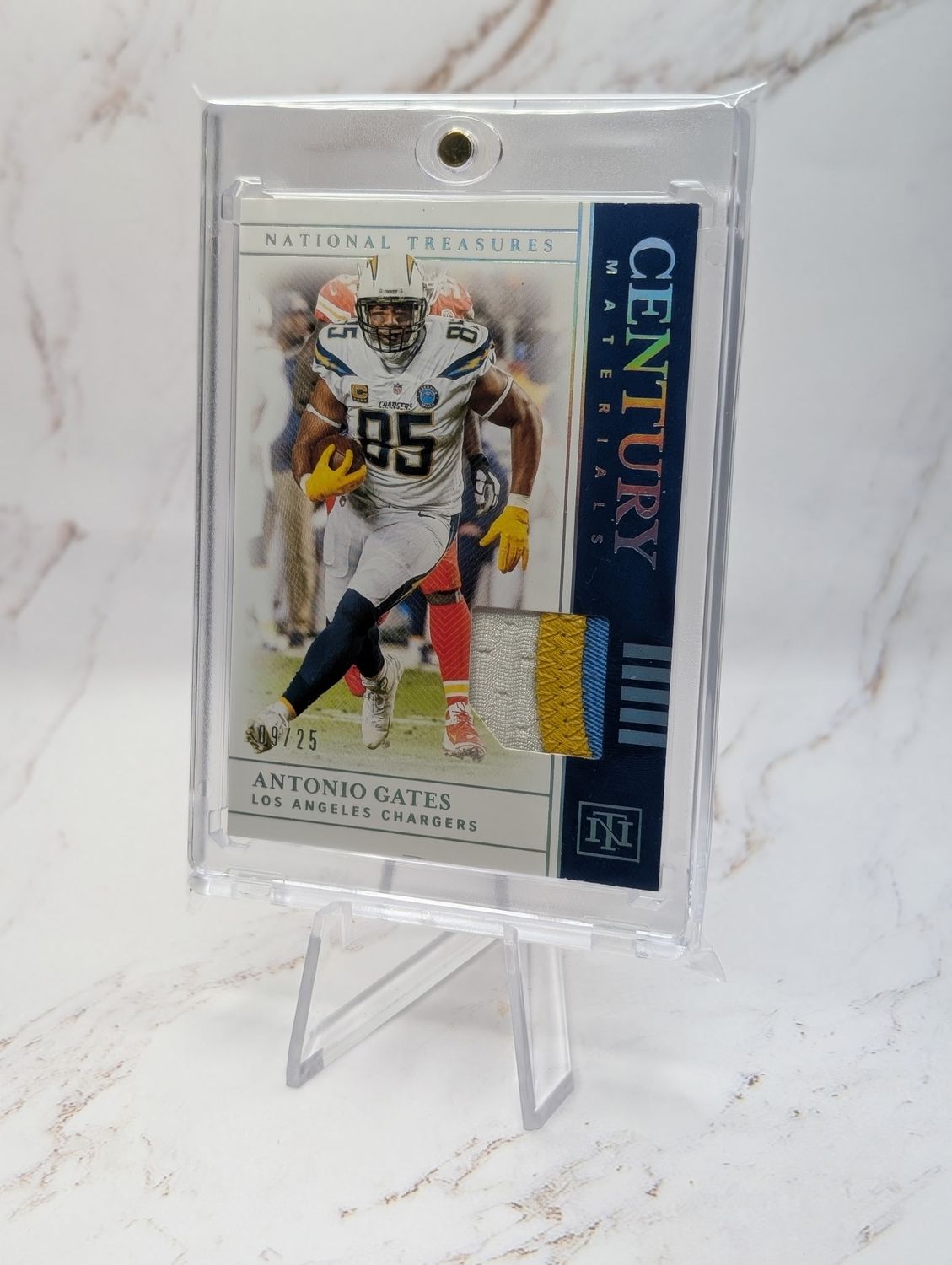 2019 Century Materials Antonio Gates Jersey /25 Los Angeles Chargers Patch 2019 Century Materials Antonio Gates Jersey /25 Los Angeles Chargers Patch