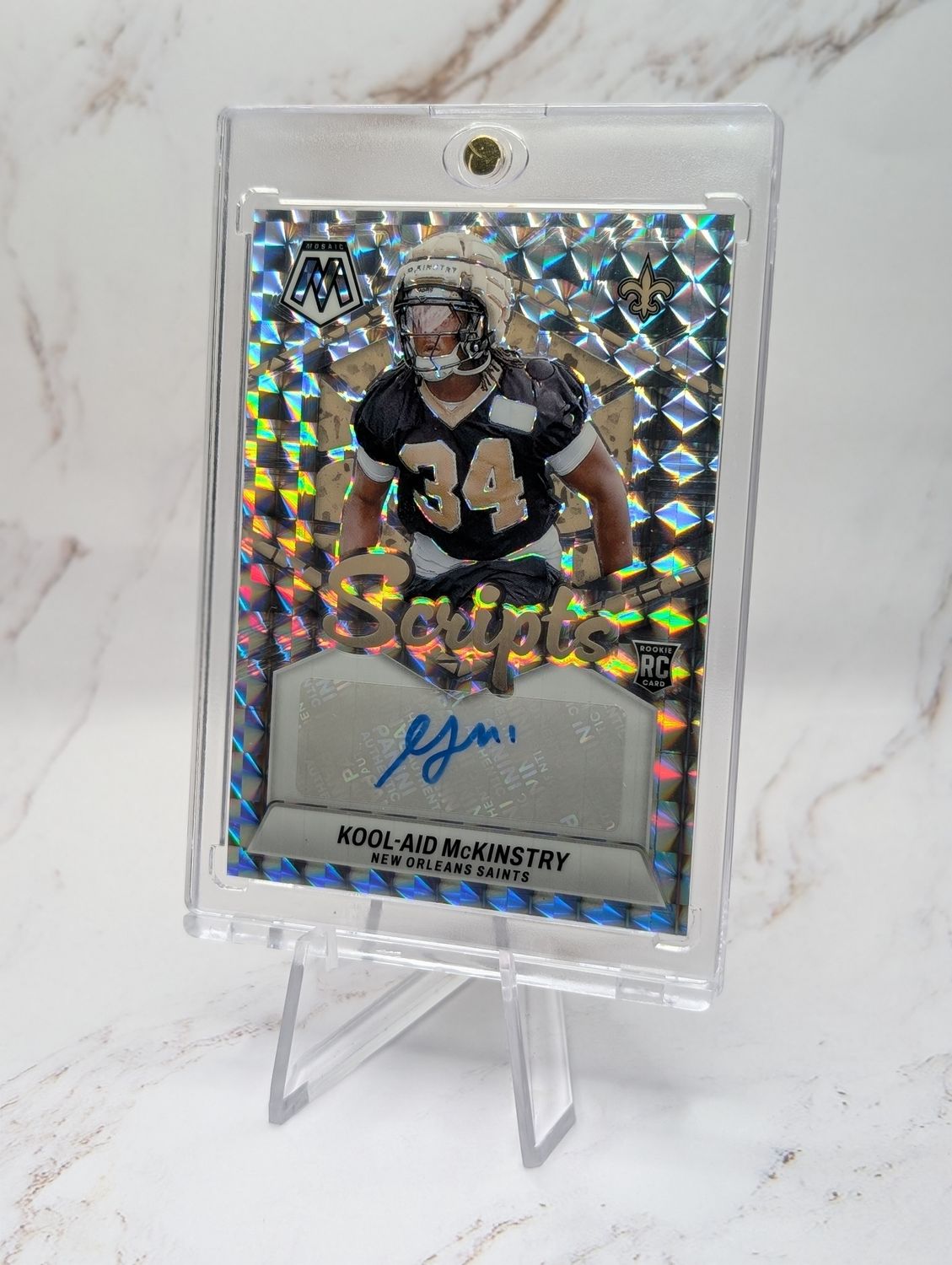 2024 Panini Mosaic Football Kool Aid McKinstry  Rookie mosiac scripts auto