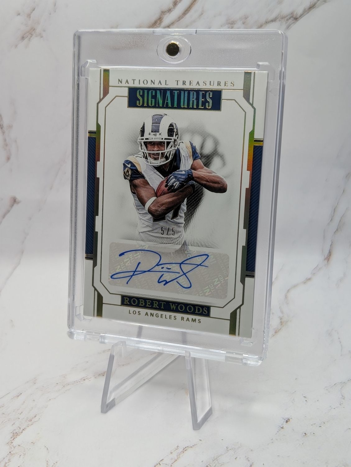 Robert Woods 2018 National Treasures 4/5 GOLD AUTO Signatures RAMS #S-RWD