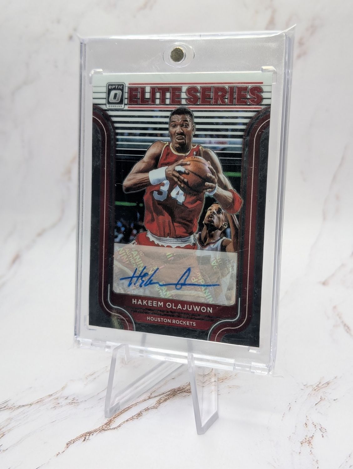 2022-23 Panini Donruss Optic Hakeem Olajuwon Elite Series Auto /99 Autograph