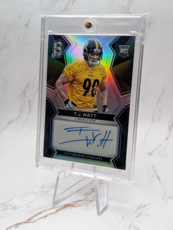 2017 Panini Spectra - Rookie Autographs T.J. Watt #188 /199 (AU, RC)