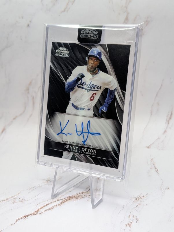 2024 Topps Chrome Black - Autographs Kenny Lofton #CBA-KL (AU)