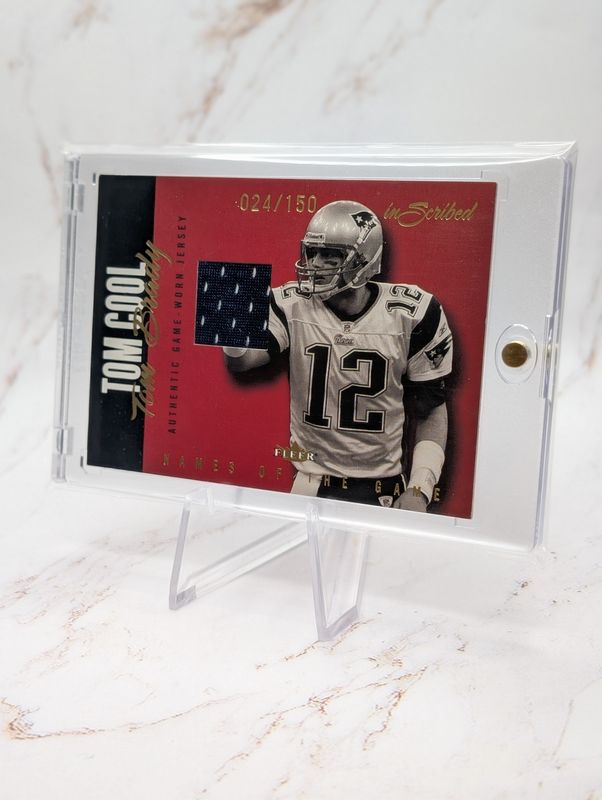 2004 Fleer inScribed - Names of the Game Tom Brady #NGJ-TB Gold Jerseys /150...