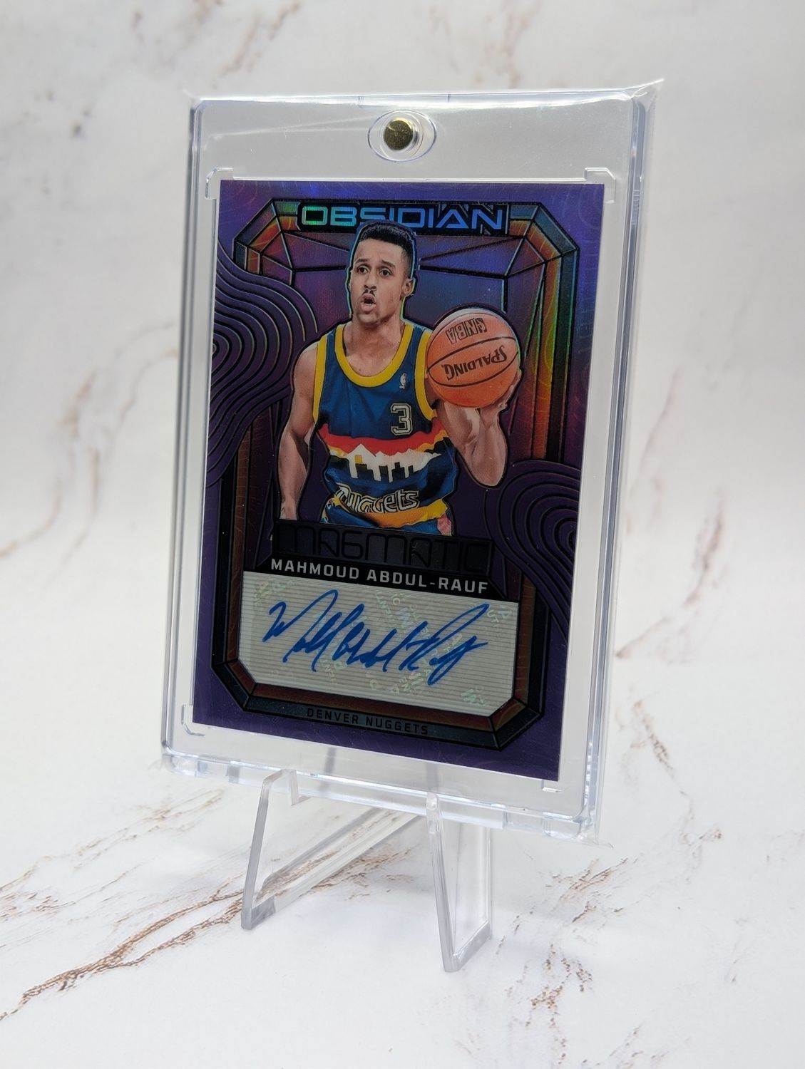 2023-24 Panini Obsidian - Magmatic Signatures Purple Mahmoud Abdul-Rauf /49