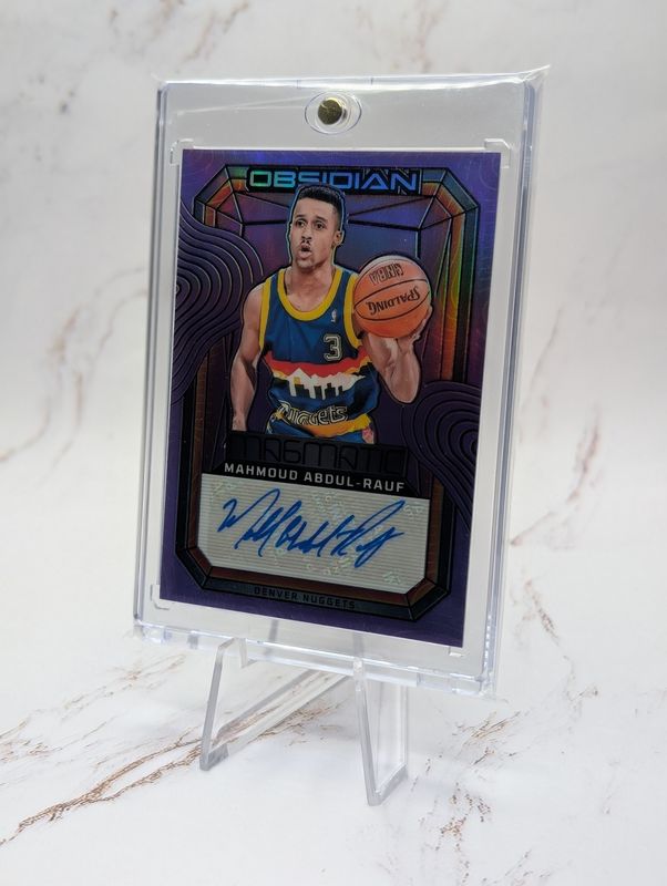 2023-24 Panini Obsidian - Magmatic Signatures Purple Mahmoud Abdul-Rauf /49