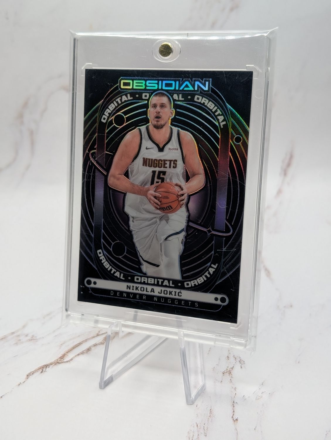2024-25 Panini Obsidian - Orbital Nikola Jokić, Nikola Jokić #15 /125 2024-25 Panini Obsidian - Orbital Nikola Jokić, Nikola Jokić #15 /125