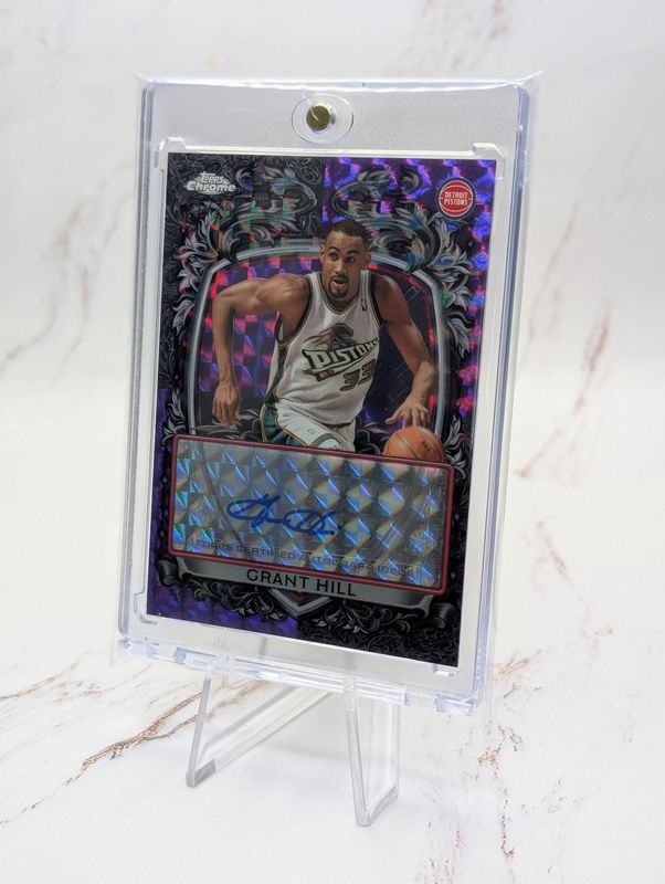 2025-26 Topps Chrome - Signature Style Grant Hill #SS-GH Purple Refractor /75 (AU)