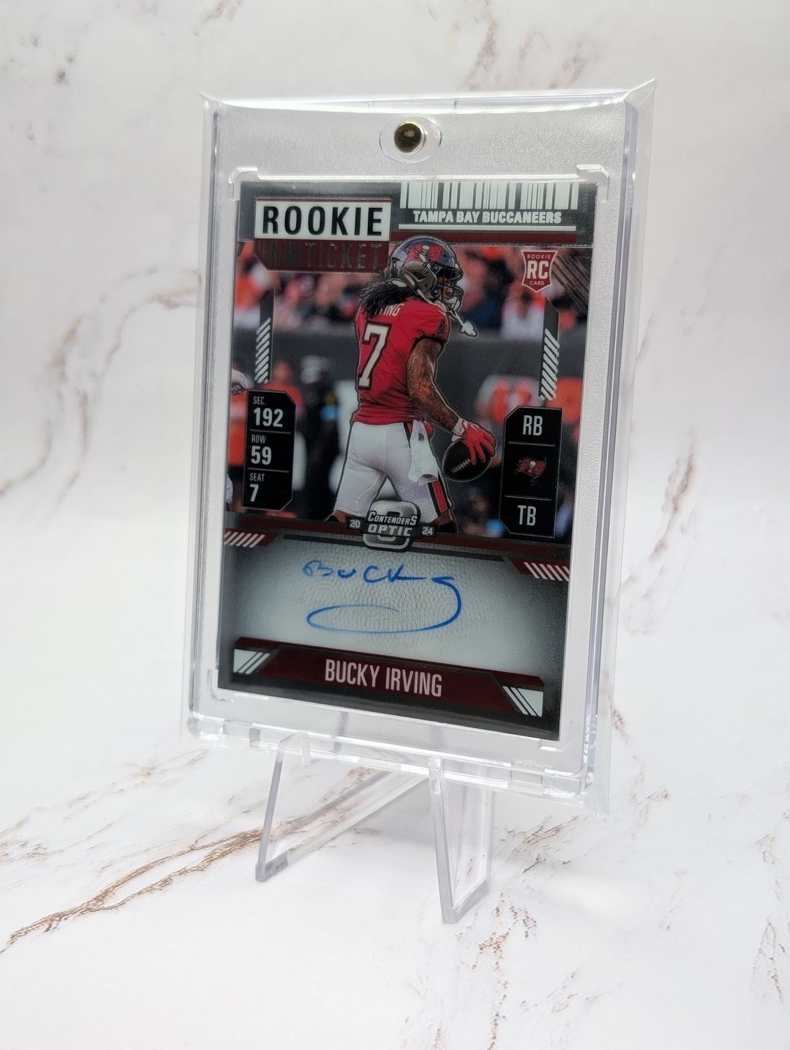 2024 Panini Contenders Optic - Rookie Ticket RPS Autographs Bucky Irving #122 (AU, RC)