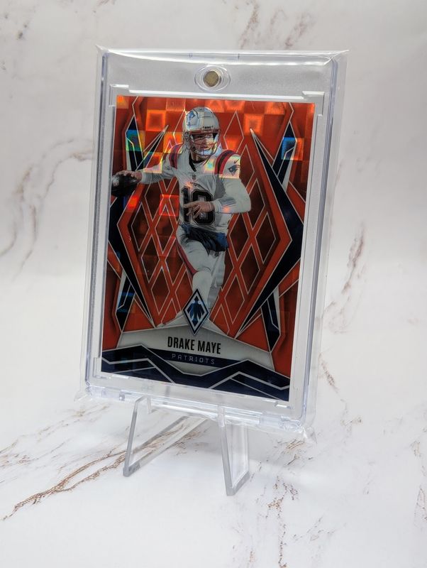 2025 Panini Phoenix - Drake Maye #111 Orange Pandora /189